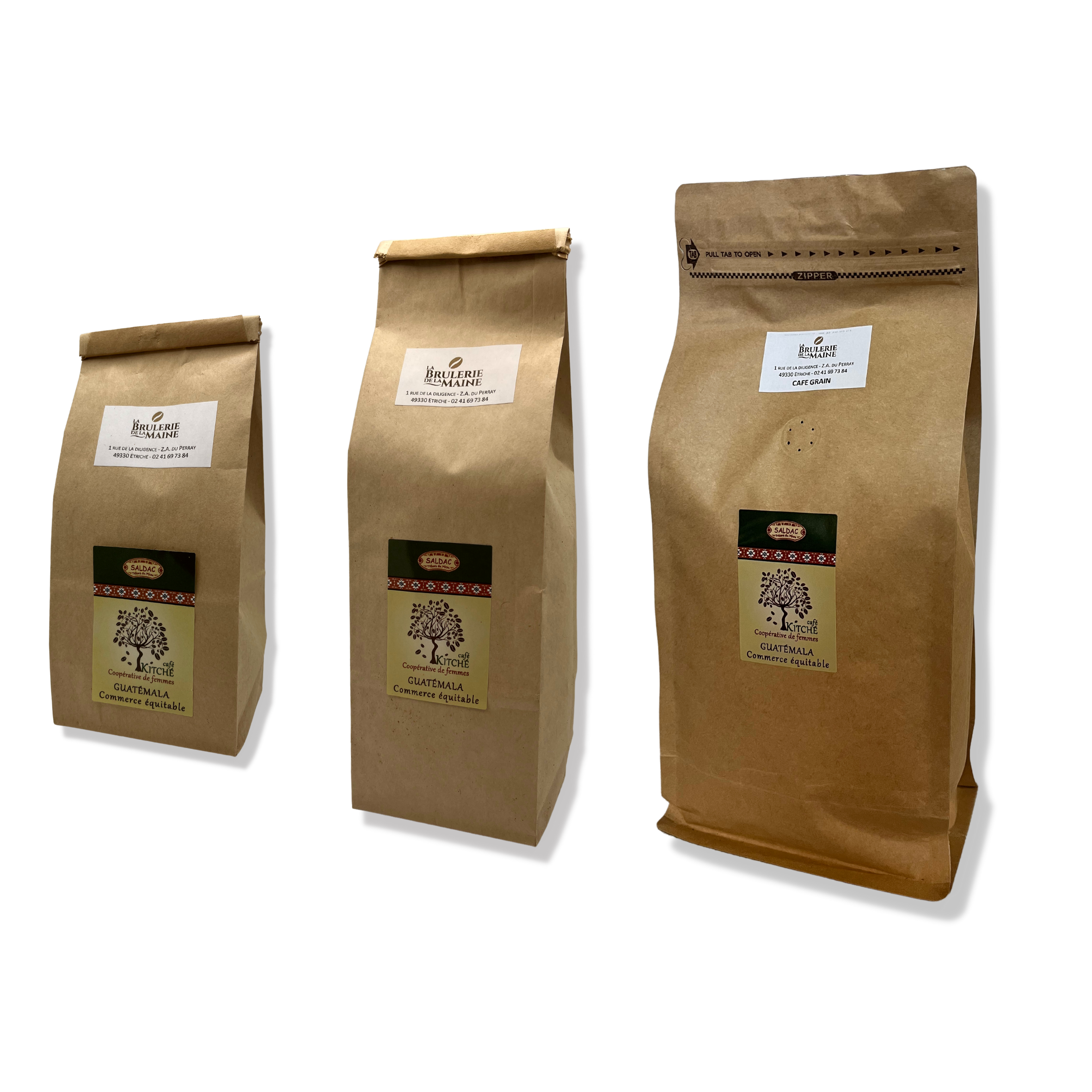 Café Kitché du Guatémala en grain biologique - Paquet de 1 kg